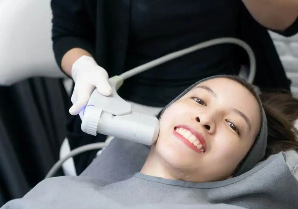 HIFU treatment Farnham in progress
