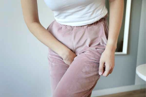 woman struggling with urine incontinence Farnham